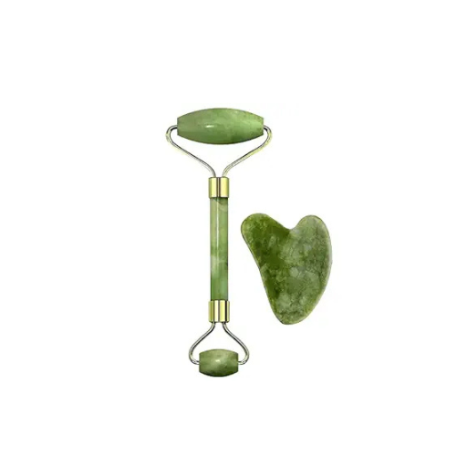 Facial Massager Jade Roller & Gua Sha face massager